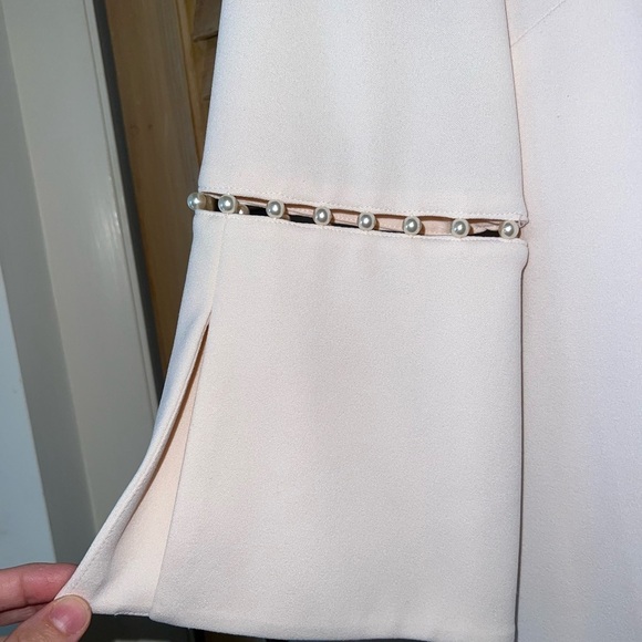 NWOT Calvin Klein Split Pearl Sheath Dress Soft Pink Blossom sz 10 - Picture 4 of 11